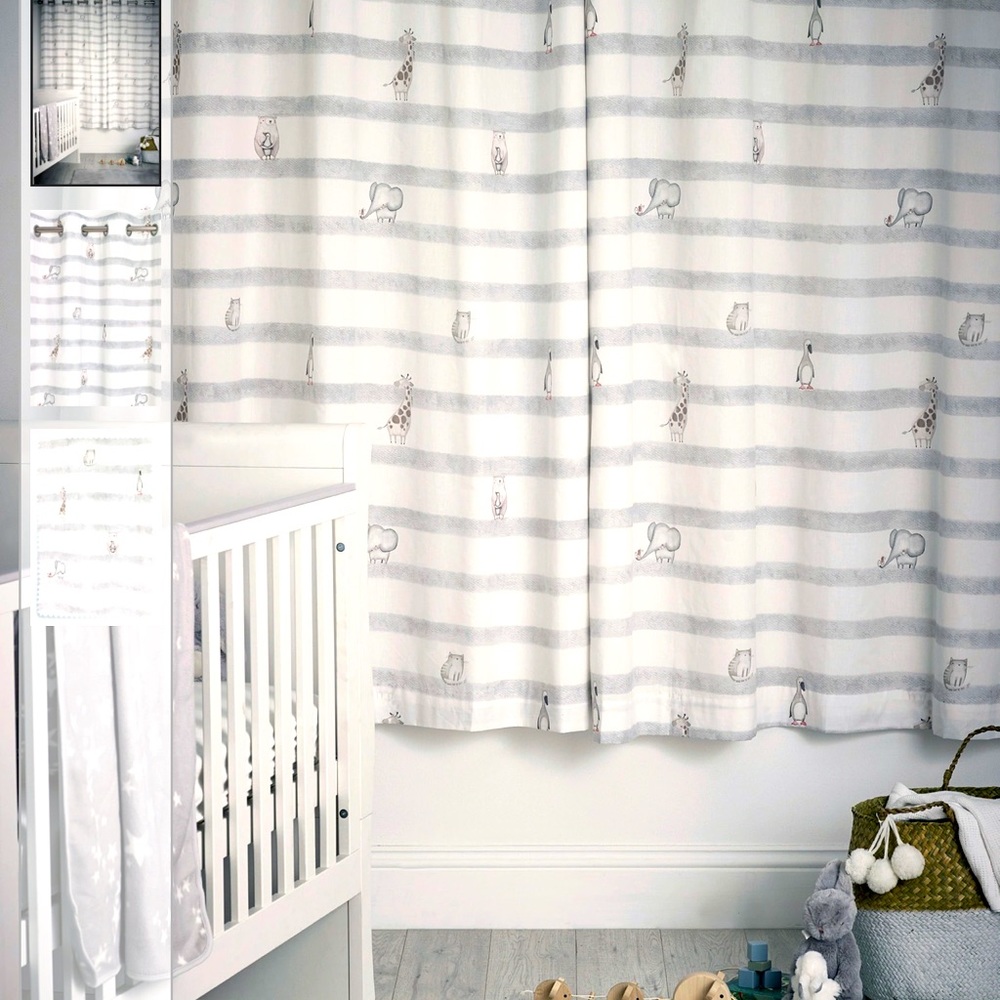 New Baby animals curtains eyelet blackout thermal curtains.